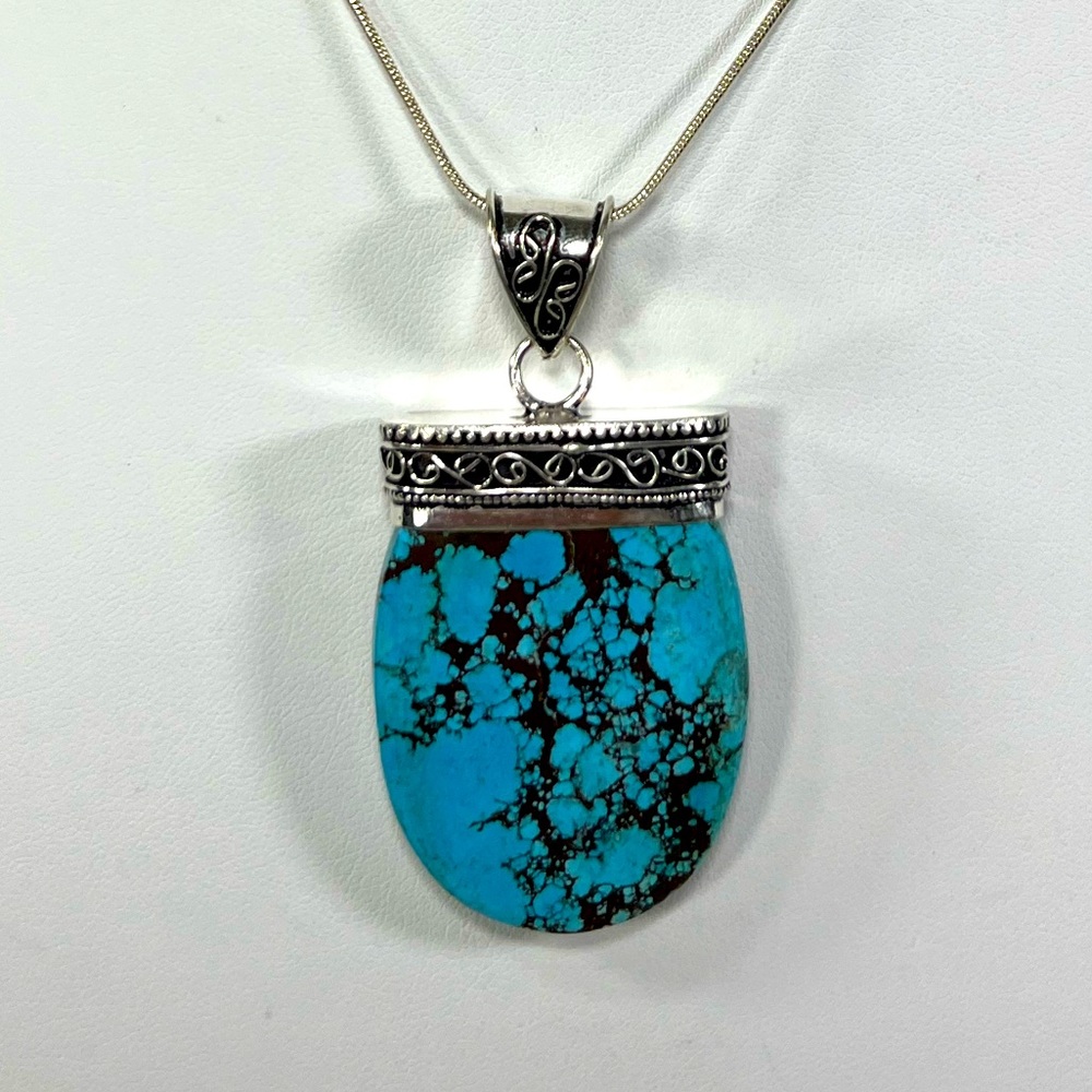 Turquoise 925 Gemstone Pendant